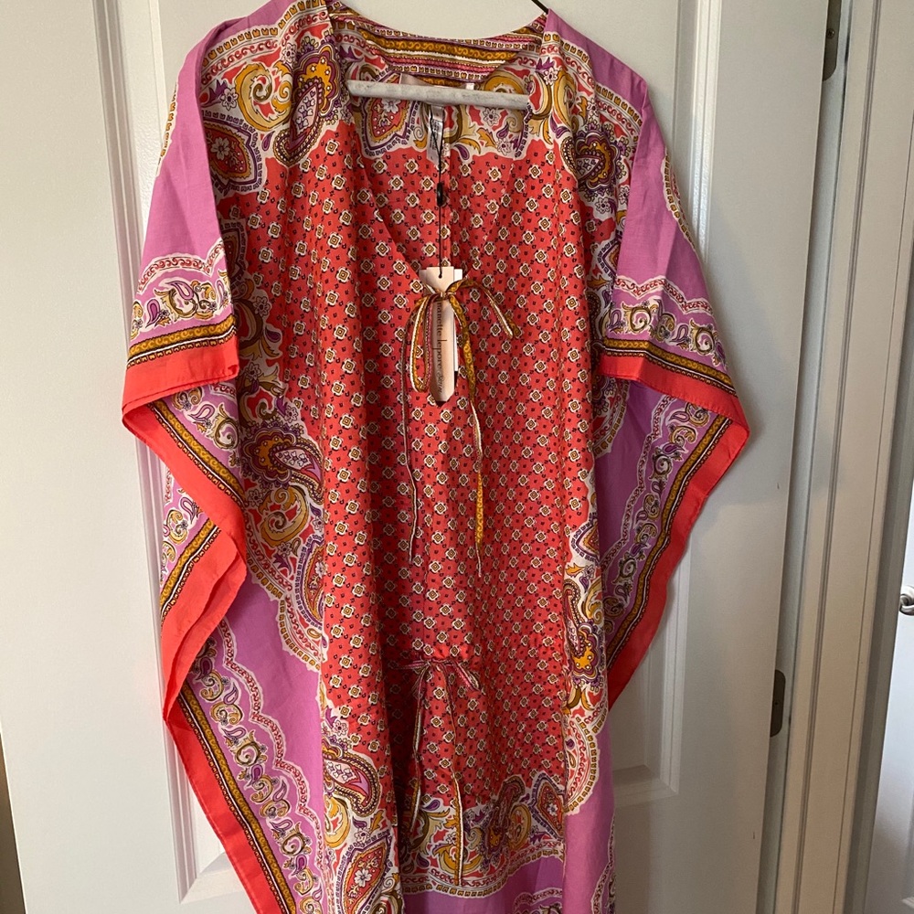 Multi color bath suit cover up